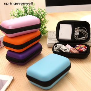 [springevenwell] กระเป๋าเคสแข็ง สําหรับใส่จัดเก็บหูฟัง