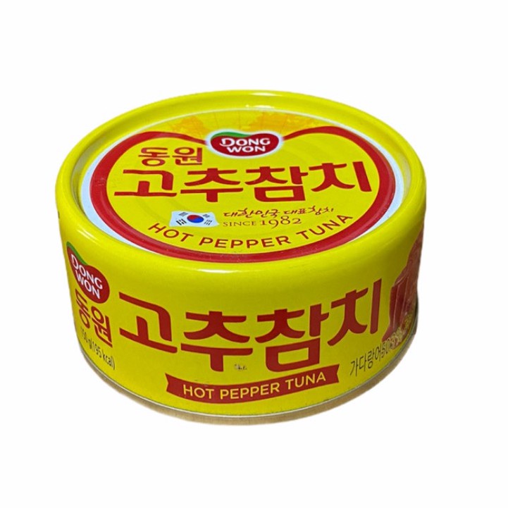 ทูน่ากระป๋องเกาหลี สูตรเผ็ดมาก dongwon double hot pepper tuna 150g original 고추참치