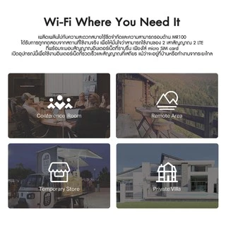 TP-LINK TL-MR100 เราเตอร์ใส่ซิม 4G LTE Router 300Mbps (Wireless N 4G LTE Router) รองรับ 4G ทุกเครือข่าย รับประกัน 3 ปี