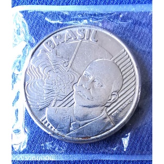เหรียญ​ต่างประเทศ บราซิล​ Brazil​ 50 Centavos, ใช้แล้ว, #​0907
