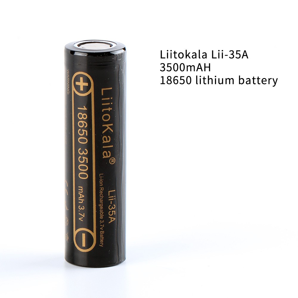 แบตเตอรี่ Battery LiitoKala Lii-35A 18650  3500 mAh แท้100% ความจุเติม