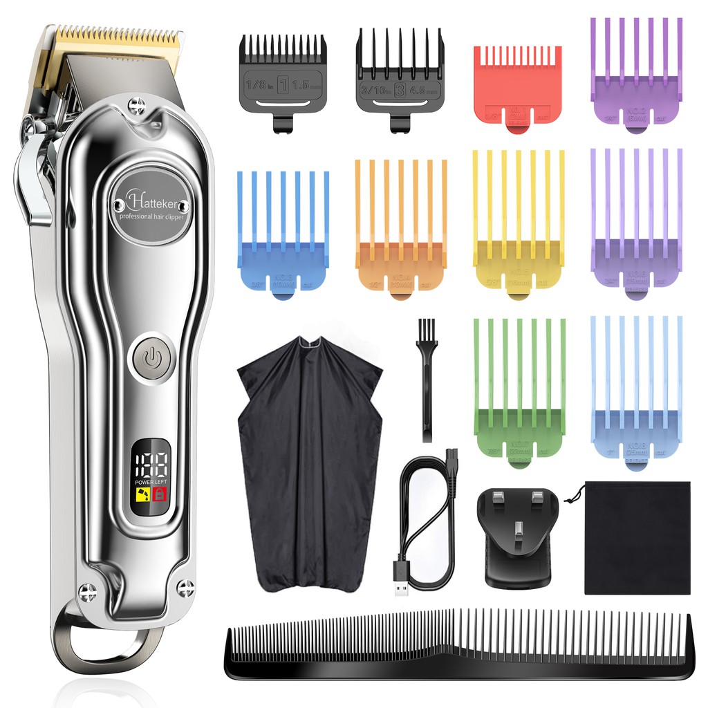 HATTEKER Hair Clippers Beard Trimmer for Men Professional Hair Trimmer