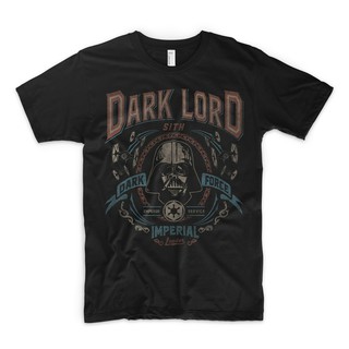 เสื้อยืด Lord Darth Vader MenS T-Shirt Dark Side Force Imperial Leader Star Wars Skywalker 100% Cotton Fitness