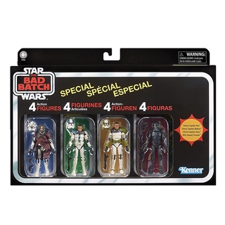 STAR WARS THE VINTAGE COLLECTION THE BAD BATCH Figure 4-Pack! 3.75 สตาร์วอร์ส เดอะแบดแบทช์ แพ็ครวม 4 กลอง