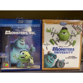 Monsters Inc &amp; Monsters University บลูเรย์แท้ การ์ตูน จาก Disney แผ่น 2 มีเสียงไทย บรรยายไทย