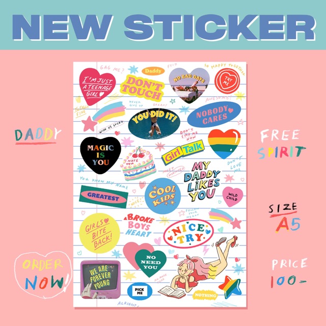 DADDY | Free spirit sticker