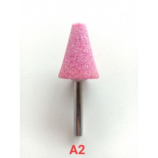 หินเจียร  หินขัด  ชมพู A2 แกน 6mm. 1x1.1/4"