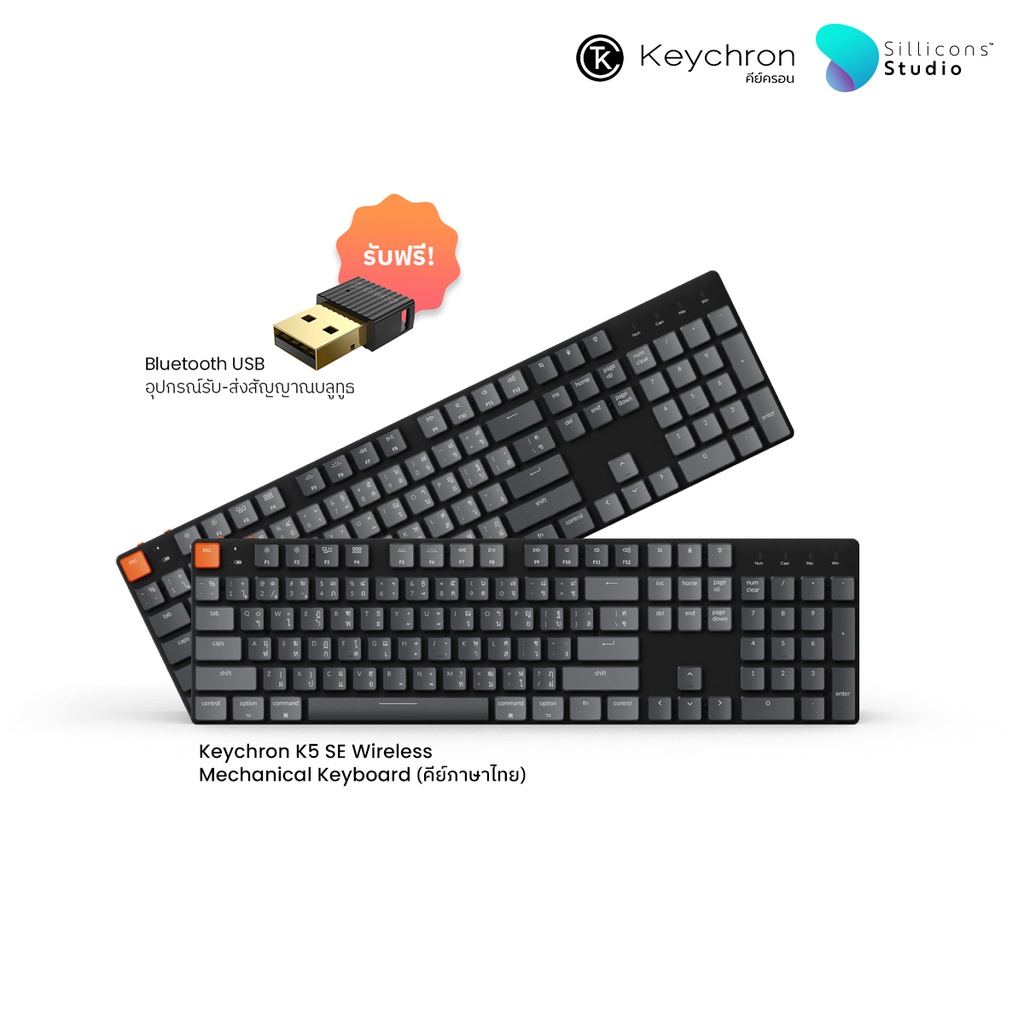 Keychron k5 se full size ultra slim wireless mechanical keyboard