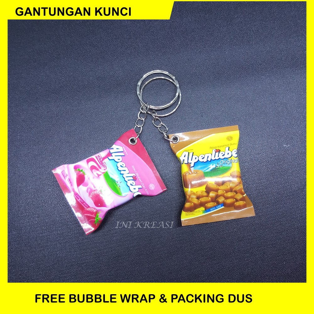 GUNDAN KEYCHAIN - MINIATURE CANDY KEYCHAIN ALPEN-LIEBE