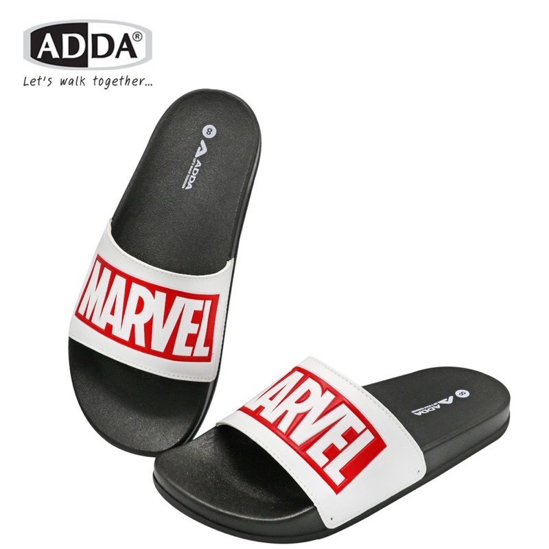 [ลูกค้าใหม่ราคา 1 บาท]🍀ADDA รองเท้าแตะลำลองแบบสวม รุ่น 13601M1🍀 Marvel Avengers (ไซส์ 6-9)