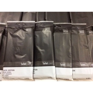 Welcare หน้ากากอนามัยสีดำ Mask Black Edition บรรจุแพ็คละ 5 ชิ้น