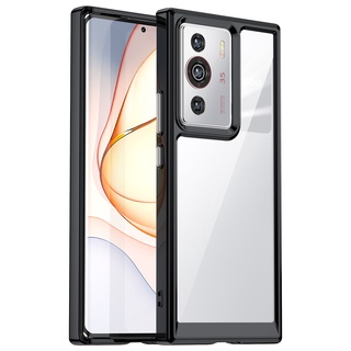 เคสโทรศัพท์มือถืออะคริลิค TPU ใส ขอบนิ่ม กันกระแทก หลากสี สําหรับ Nubia Nubia Z40 Pro Gravity Edition