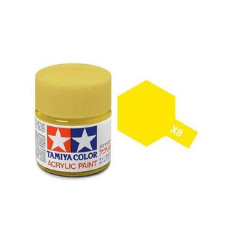สีสูตรน้ำ TAMIYA X-8 Lemon Yellow (10 ml)
