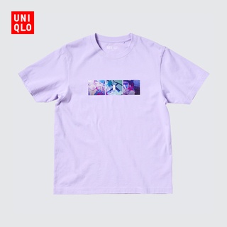 Uniqlo เสื้อยืดแขนสั้น พิมพ์ลาย YOASOBI สําหรับผู้ชาย และผู้หญิง (UT) 442587 ยูนิโคล่