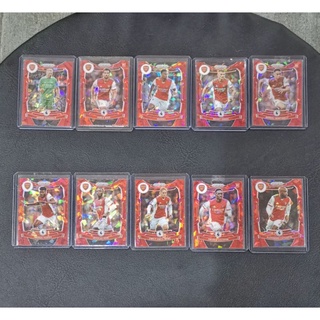 ขาย การ์ด Panini Prizm 2021-22 Red Cracked Ice Arsenal Martinelli Smith Rowe Thomas Patey การ์ดฟุตบอล การ์ดนักฟุตบอล