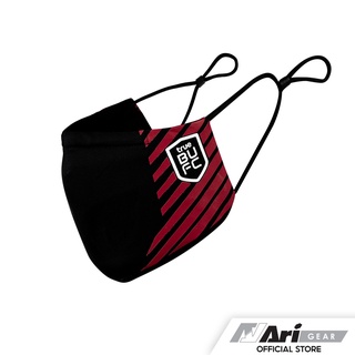 ARI TRUE BANGKOK UNITED 2021/22 FACE MASK - BLACK/RED หน้ากากผ้า อาริ ทรู แบงค็อก สีดำ