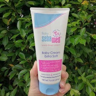 Sebamed® Baby Cream Extra Soft 200mL ซีบาเมด ครีมดูแลและปกป้องผิวชนิดเข้ม สำหรับผิวทารกที่บอบบาง pH 5.5