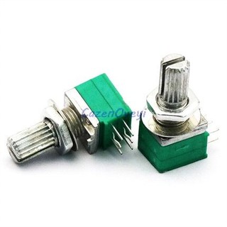 VR Variable Resistors Dual Turn Rotary Carbon Film Taper Potentiometer ตัวต้านทานปรับค่าได้ โวลุ่ม 6 ขา