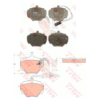 GDB976 ผ้าเบรค-หลัง(TRW) (เนื้อผ้า COTEC) ROVER RANGE CLASSIC