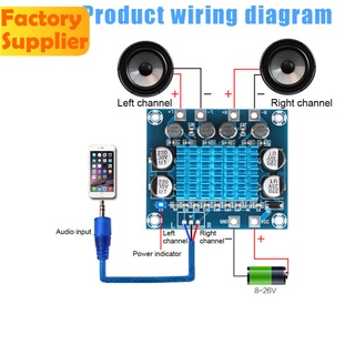บอร์ดโมดูลขยายเสียงดิจิทัล Tpa3110 XH-A232 DC8-26V 2*30W 2 ช่อง C6-001
