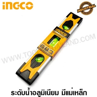 INGCO ระดับน้ำอลูมิเนียม มีแม่เหล็ก 9 นิ้ว รุ่น HMSL01030 (Mini Spirit Level)