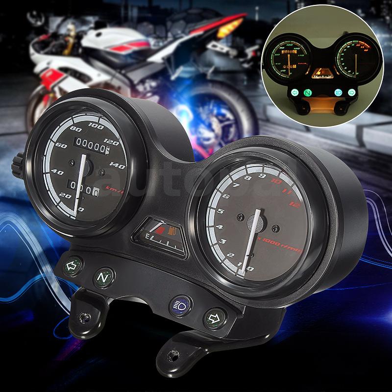 1X Speedo Assembly Speedometer Complete Clocks Set Km/h For YAMAHA YBR