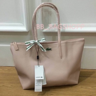 Lacoste Tote Bag( outlet) สีชมพูอ่อน