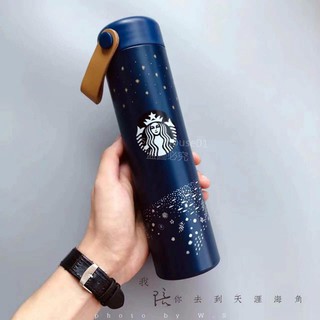 Starbucks กระติกน้ําสุญญากาศ ลาย Starbucks Mermaid แบบพกพา คุณภาพสูง