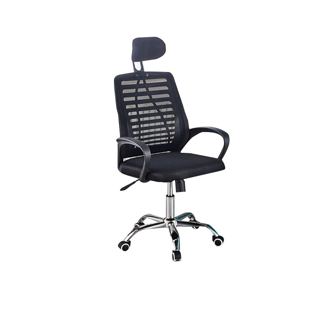 [ลด25.- HOMEDECA1] HomeHuk เก้าอี้ทำงาน พนักพิงสูง ผ้าตาข่าย มีที่รองศีรษะ ปรับได้ 3 ระดับ ล้อเลื่อน 360 องศา เก้าอี้สำนักงาน เก้าอี้ออฟฟิศ Mesh Back Office Chair with High Adjustable Neck