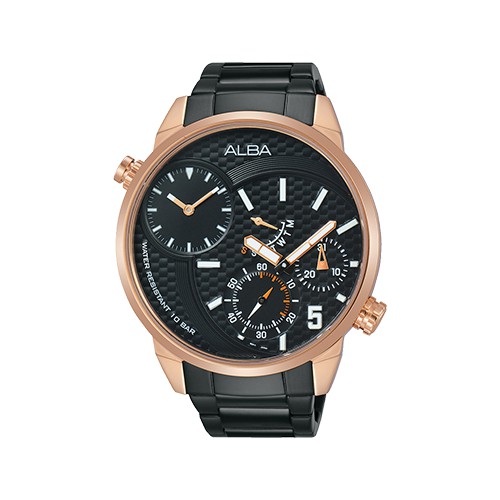 Alba A2A002X1 Men Active Chronograph Wrist Watch (Black)