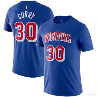 เสื้อยืดแขนสั้น คอกลม พิมพ์ลาย Nba Warriors No.30 Curry No.11 Thompson พลัสไซซ์ สําหรับผู้ชาย และผู้หญิง