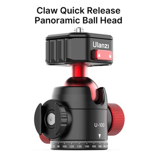 Ulanzi U-100 Claw อุปกรณ์เมาท์ขาตั้งกล้อง หัวบอล Vlog แบบปลดเร็ว สําหรับกล้อง DSLR