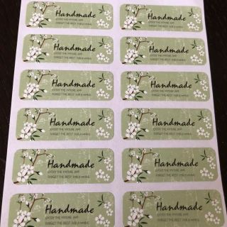 กดสั่งขั้นต่ำ2แผ่น Handmade Sticker paper Label seal สติ๊กเกอร์ แฮนด์เมด ป้าย ข้อความ ป้ายสติกเกอร์ ธรรมชาติ ฉลากสินค้า