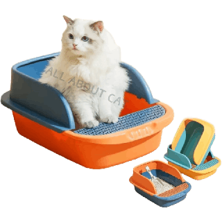 [ABC cat] [ AT09 แบบใหญ่ ] กระบะทรายแมว แถมฟรีที่ตักทรายแมว ห้องน้ำแมว ของใช้สัตว์เลี้ยง