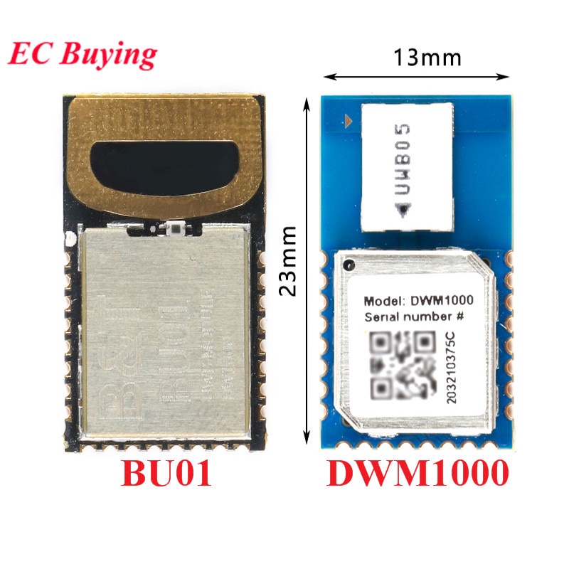 Dwm1000 BU01 UWB โมดูลตําแหน่งในร่ม DW1000 3.3V ความแม่นยําสูง