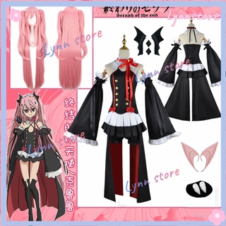 Krul Tepes เครื่องแต่งกายคอสเพลย์ ชุดเดรสแขนบาน คอสเพลย์ปาร์ตี้ฮาโลวีน