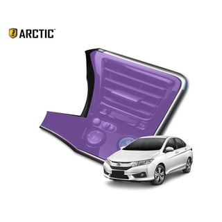 ARCTIC ฟิล์มกันรอยรถยนต์ ภายในรถ PianoBlack Honda City 2017-2018 (V / V+ / SV / SV+) - บริเวณรอบแอร์คนขับ