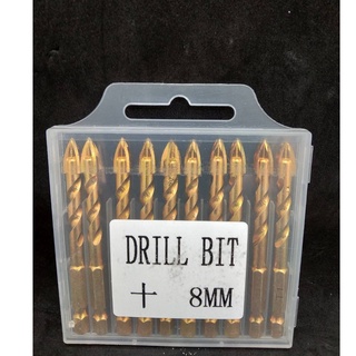 ดอกสว่าน เจาะกระเบื้อง กระจก  DRILL BIT ขนาด 8 mm ขายเป็นดอก