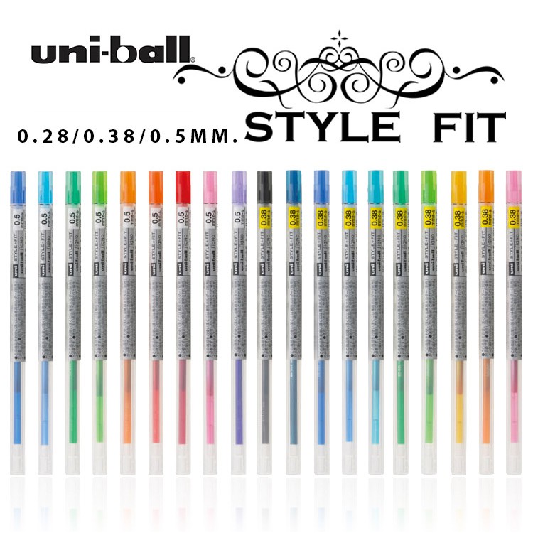 ไส้ปากกา UNI STYLE FIT 0.28/0.38/0.5 mm.16 สี
