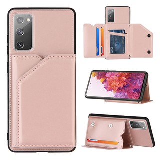 เคสโทรศัพท์หนังฝาพับพร้อมช่องใส่บัตรสําหรับ Samsung Galaxy Note20 Ultra S20 Fe S20 Ultra S20 Plus S20+ M51 Note10 Lite S10 Lite A91 A81