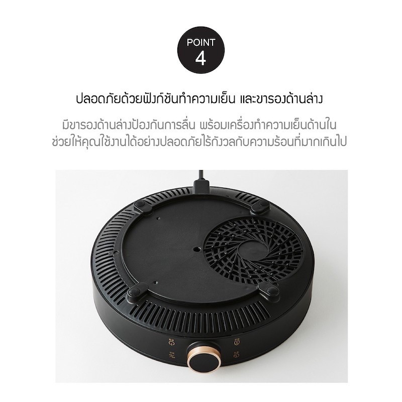 LocknLock เตาแม่เหล็กไฟฟ้า Induction ประกัน 2 ปี