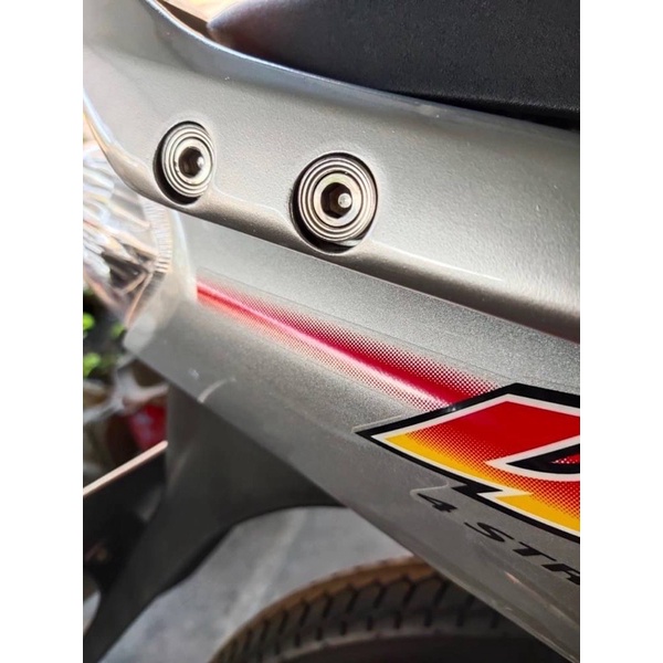 เซ็ท ชุดบูชกันตก น็อต+บูช ยึดกันตกบูช W125R S สแตนเลสแท้ 100% 4 คู่ TSC00017