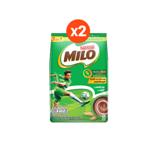 MILO ไมโล แอคทิฟ-โก 3อิน1 สูตรปกติ 26 กรัม 14 ซอง x2