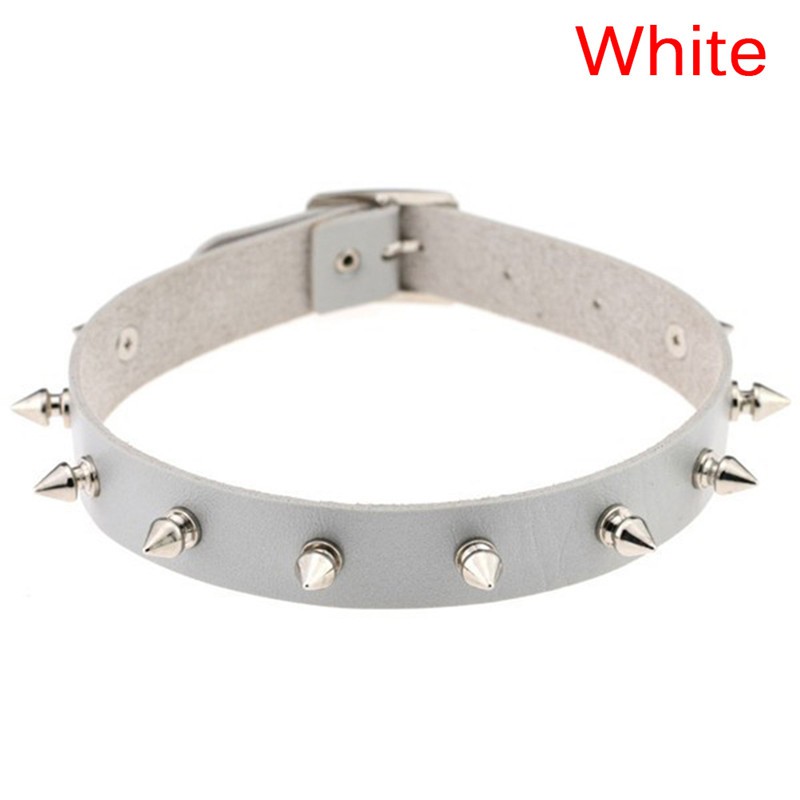 Yijunmca Punk Goth Choker Necklace Adjustable PU Leather Chain Alloy O-Ring Tassel Pendant Choker Vintage Circle Clavicle Collar Halloween Cosplay Costume Accessory For Women, Black Gold - Foto 5