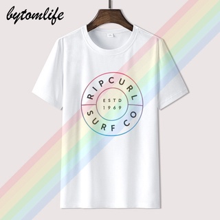 [COD]พร้อมส่ง เสื้อยืดแขนสั้น ผ้าฝ้าย พิมพ์ลายโลโก้ Rip Semicircle หลากสี สําหรับผู้ชาย และผู้หญิงS-5XL