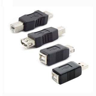 Usb 2.0 USB Type A Type B Male to Male Female to Male อะแดปเตอร์แปลงอิเล็กทรอนิกส์สีดํา