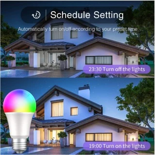 Tuya Zigbee Smart Bulb RGBCW 9W E27 หลอดไฟอัจฉริยะเปลี่ยนสีและปรับระดับความสว่างได้ ตั้งเวลาได้