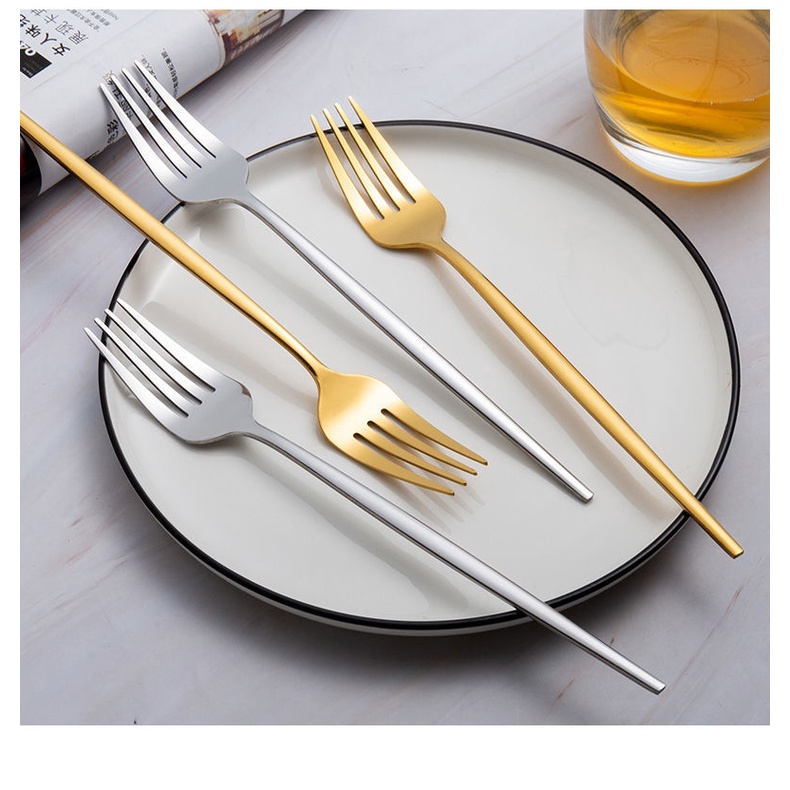 ช้อนส้อมเกาหลี *ทรงกลม* ชุดช้อนส้อมสแตนเลสแท้ มี 2 สีให้เลือก No.KC14 - รูปที่ 3