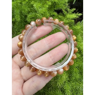 กำไลหินGolden Moonstone 7 mm