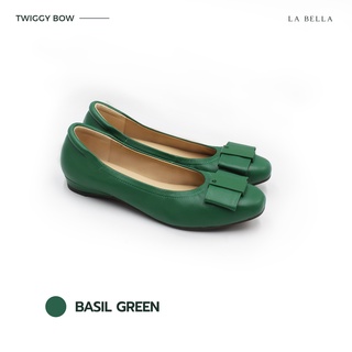 LA BELLA รุ่น TWIGGY BOW - BASIL GREEN